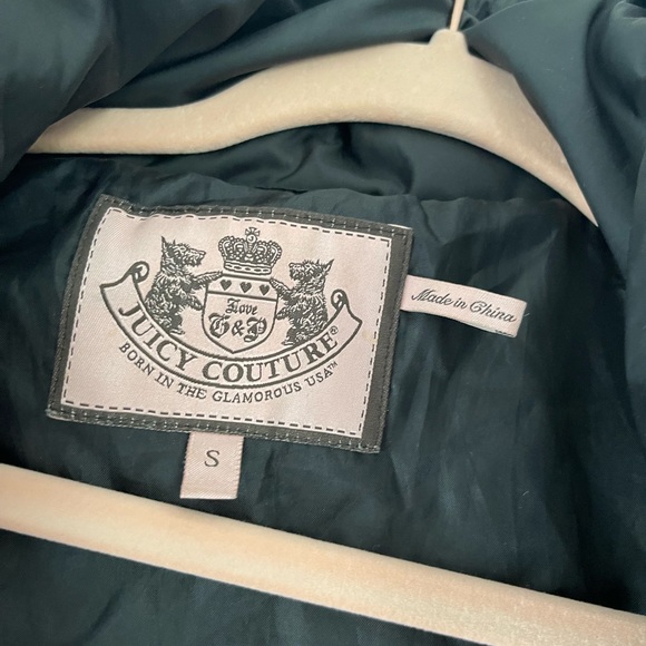 Vintage Black Juicy Couture Puffer Coat - Picture 5 of 8